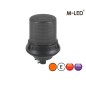 Varningsljus - M-Led - Dark - High - 7" - 17.8cm - Smoke - 8 blixtmönster - Bärnsten - R65 - 12V-24V - Varningsljus - M-Led - Dark - High - 7" - 17.8cm - Smoke - 8 blixtmönster - Bärnsten - R65 - 12V-24V -
