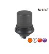 Beacon - M-Led - High - 7" - 17.8cm - Smoke - 8 flash patterns - Amber - R65 - 12V-24V