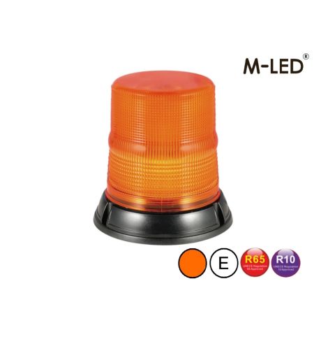 Signalleuchte - M-Led - 6.7" - 17.1cm - Amber - 8 Blitzmuster - Amber - R65 - 12V-24V