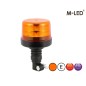 Zwaailamp - M-Led - Medium - 4.6" - 11.6cm - Amber - 4 flitspatronen - Amber - R65 - 12V-24V Zwaailamp - M-Led - Medium - 4.6" - 11.6cm - Amber - 4 flitspatronen - Amber - R65 - 12V-24V