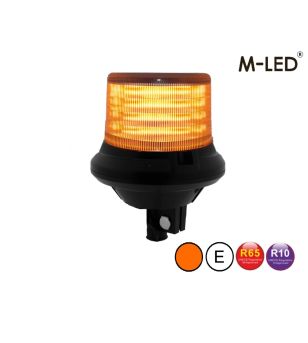 Zwaailamp - M-Led - Medium - 7" - 17.8cm - Smoke - 8 flitspatronen - Amber - R65 - 12V-24V