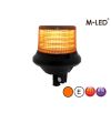 Varningsljus - M-Led - Medium - 7" - 17.8cm - Smoke - 8 blixtmönster - Bärnsten - R65 - 12V-24V -