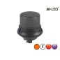 Varningsljus - M-Led - Stolpmontering - 7" - 17.8cm - Smoke - 8 blixtmönster - Bärnsten - R65 - 12V-24V - Varningsljus - M-Led - Stolpmontering - 7" - 17.8cm - Smoke - 8 blixtmönster - Bärnsten - R65 - 12V-24V -