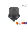 Signalleuchte - M-Led - Mittel - 7" - 17.8cm - Smoke - 8 Blitzmuster - Amber - R65 - 12V-24V
