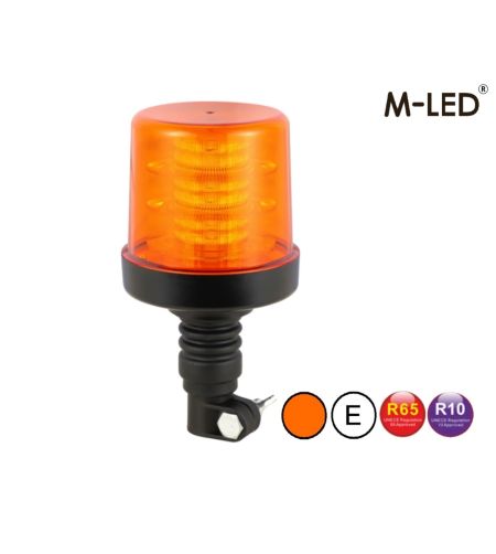Signalleuchte - M-Led - High - 4.6" - 11.6cm - Amber - 4 Blitzmuster - Amber - R65 - 12V-24V