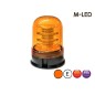 Beacon - M-Led - 5.5" - 14cm - Amber - 4 flash patterns - Amber - R65 - 12V-24V Beacon - M-Led - 5.5" - 14cm - Amber - 4 flash patterns - Amber - R65 - 12V-24V