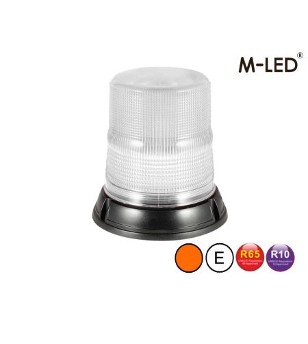 Matel Service Rondom licht LED met 4 flitspatronen 12V 24V ECE R65 R10 E9 met houder opsteekbuis voor personenauto's, vrachtwagens, tractoren