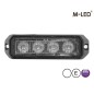 Flitser - M-Led - Pro 4 - Compact - 3.7" - 9.5cm - Helder - 26 flitspatronen - Wit - R65 - 12V-24V Flitser - M-Led - Pro 4 - Compact - 3.7" - 9.5cm - Helder - 26 flitspatronen - Wit - R65 - 12V-24V
