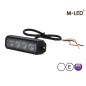 Flitser - M-Led - Pro 4 - Compact - 3.7" - 9.5cm - Helder - 26 flitspatronen - Wit - R65 - 12V-24V Flitser - M-Led - Pro 4 - Compact - 3.7" - 9.5cm - Helder - 26 flitspatronen - Wit - R65 - 12V-24V