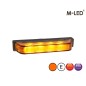 Warning light - M-Led - Ultra Thin - 3.8" - 9.6cm - Smoke - 22 flash patterns - Amber - R65 - 12V-24V Warning light - M-Led - Ultra Thin - 3.8" - 9.6cm - Smoke - 22 flash patterns - Amber - R65 - 12V-24V