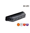 Blitzleuchte - M-Led - Ultra Thin - 3.8" - 9.6cm - Smoke - 22 Blitzmuster - Amber - R65 - 12V-24V