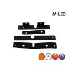 Flitser - M-Led - Ultra Thin - 3.8" - 9.6cm - Smoke - 22 flitspatronen - Amber - R65 - 12V-24V