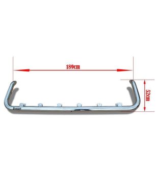 Roof bar - Bragan - 189- 6 light mounts - Black - LED - Mercedes - Antos - Classicspace - 2014+