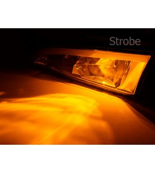 Dagsljus - Matronics - DRL Positionsljus i grillstrålkastare - Tvåfärgad / Stroboskop - Vit/Bärnsten - 24V - Set - Scania - G/L/