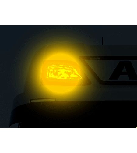 Daytime running lights - Matronics - DRL Position light in skylight - Dual Color / Strobe - White/Amber - 24V - Set - Scania - G/L/P/R/S - 2023+