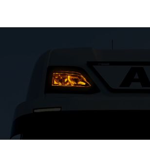 Daytime running lights - Matronics - DRL Position light in skylight - Dual Color / Strobe - White/Amber - 24V - Set - Scania - G