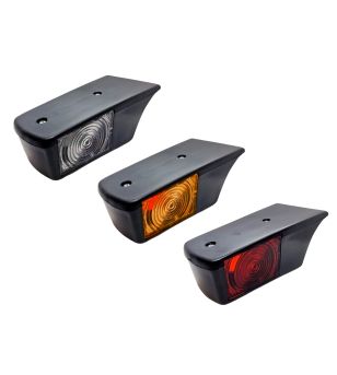 Taklampa - Matronics - Hölje - Scania 142 Style - Klar/Bärnsten/Röd - 12V-24V - 