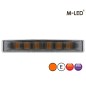 Warning light - M-Led - Ultra Thin - 5.3" - 13.5cm - Smoke - 22 flash patterns - Amber - R65 - 12V-24V Warning light - M-Led - Ultra Thin - 5.3" - 13.5cm - Smoke - 22 flash patterns - Amber - R65 - 12V-24V