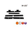 Blitzleuchte - M-Led - Ultra Thin - 5.3" - 13.5cm - Smoke - 22 Blitzmuster - Amber - R65 - 12V-24V