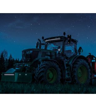 LED-ramp - Strands - Siberia - DR - 8'' - smoke - Positionsljus Vit/Bärnsten - Driving 