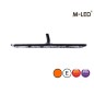 Blitzleuchte - M-Led - 5.1" - 13cm - Klar - Super dünn - 26 Blitzmuster - Amber - R65 - 12V-24V Blitzleuchte - M-Led - 5.1" - 13cm - Klar - Super dünn - 26 Blitzmuster - Amber - R65 - 12V-24V