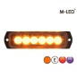 Flitser - M-Led - 4.4" - 11.3cm - Helder - Extra Fel - 25 lichtpatronen - Amber - R65 - 12V-24V Flitser - M-Led - 4.4" - 11.3cm - Helder - Extra Fel - 25 lichtpatronen - Amber - R65 - 12V-24V