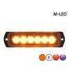 Flitser - M-Led - 4.4" - 11.3cm - Helder - Extra Fel - 25 lichtpatronen - Amber - R65 - 12V-24V