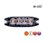 Blitzleuchte - M-Led - 3.9" - 9.8cm - Klar - Super dünn - 26 Blitzmuster - Amber - R65 - 12V-24V Blitzleuchte - M-Led - 3.9" - 9.8cm - Klar - Super dünn - 26 Blitzmuster - Amber - R65 - 12V-24V