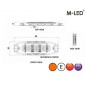 Blitzleuchte - M-Led - 3.9" - 9.8cm - Klar - Super dünn - 26 Blitzmuster - Amber - R65 - 12V-24V Blitzleuchte - M-Led - 3.9" - 9.8cm - Klar - Super dünn - 26 Blitzmuster - Amber - R65 - 12V-24V