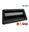 Flitser - M-Led - Raam - 9.6" - 24.5cm - Helder - Zuignappen - 19 flitspatronen - Amber - R65 - 12V-24V