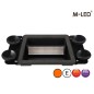 Warning light - M-Led - Window - 6.5" - 16.5cm - Clear - Suction cups - 19 flash patterns - Amber - R65 - 12V-24V Warning light - M-Led - Window - 6.5" - 16.5cm - Clear - Suction cups - 19 flash patterns - Amber - R65 - 12V-24V
