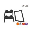 Blixtljus - M-Led - Fönster - 6.5" - 16.5cm - Klar - Sugkoppar - 19 blixtmönster - Bärnsten - R65 - 12V-24V -