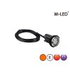 Warning light - M-Led - HideAway - 1.6" - 4.1cm - Clear - 21 flash patterns - Amber - R65 - 12V-24V