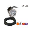 Blitzleuchte - M-Led - HideAway - 1.6" - 4.1cm - Klar - 21 Blitzmuster - Amber - R65 - 12V-24V