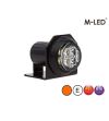 Blixtljus - M-Led - HideAway - 1.6" - 4.1cm - Klar - 21 blixtmönster - Bärnsten - R65 - 12V-24V -