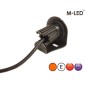 Blitzleuchte - M-Led - HideAway - 1.6" - 4.1cm - Klar - 21 Blitzmuster - Amber - R65 - 12V-24V Blitzleuchte - M-Led - HideAway - 1.6" - 4.1cm - Klar - 21 Blitzmuster - Amber - R65 - 12V-24V
