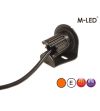Blitzleuchte - M-Led - HideAway - 1.6" - 4.1cm - Klar - 21 Blitzmuster - Amber - R65 - 12V-24V