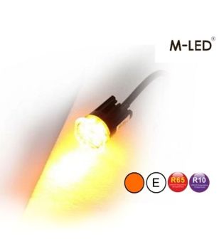 Blitzleuchte - M-Led - HideAway - 1.6" - 4.1cm - Klar - 21 Blitzmuster - Amber - R65 - 12V-24V