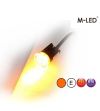 Blitzleuchte - M-Led - HideAway - 1.6" - 4.1cm - Klar - 21 Blitzmuster - Amber - R65 - 12V-24V