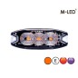 Blitzleuchte - M-Led - 3.2" - 8.1cm - Klar - Super dünn - 26 Blitzmuster - Amber - R65 - 12V-24V Blitzleuchte - M-Led - 3.2" - 8.1cm - Klar - Super dünn - 26 Blitzmuster - Amber - R65 - 12V-24V