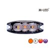 Flitser - M-Led - 3.2" - 8.1cm - Helder - Superdun - 26 flitspatronen - Amber - R65 - 12V-24V