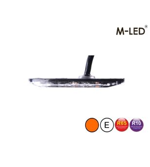 Blitzleuchte - M-Led - 3.2" - 8.1cm - Klar - Super dünn - 26 Blitzmuster - Amber - R65 - 12V-24V 