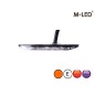 Warning light - M-Led - 3.2" - 8.1cm - Clear - Super thin - 26 flash patterns - Amber - R65 - 12V-24V Warning light - M-Led - 3.2" - 8.1cm - Clear - Super thin - 26 flash patterns - Amber - R65 - 12V-24V