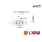Blixtljus - M-Led - 3.2" - 8.1cm - Klar - Supertunn - 26 blixtmönster - Bärnsten - R65 - 12V-24V - Blixtljus - M-Led - 3.2" - 8.1cm - Klar - Supertunn - 26 blixtmönster - Bärnsten - R65 - 12V-24V -