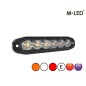 Flitser - M-Led - 4.6" - 11.8cm - Helder - Driekleurig - 20 flitspatronen - Wit/Amber/Rood - R65 - 12V-30V