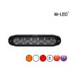 Flitser - M-Led - 4.6" - 11.8cm - Helder - Driekleurig - 20 flitspatronen - Wit/Amber/Rood - R65 - 12V-30V