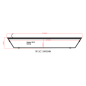 Light box - Nedking - Truck Sign Ultra Thin - Height 19cm - 52.4" - 133cm - White Leds - Scania - R/S - Normal - 2016+ Light box - Nedking - Truck Sign Ultra Thin - Height 19cm - 52.4" - 133cm - White Leds - Scania - R/S - Normal - 2016+