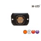 Warning light - M-Led - HideAway - 2.2" - 5.5cm - Clear - 23 flash patterns - Amber - R65 - 12V-24V Warning light - M-Led - HideAway - 2.2" - 5.5cm - Clear - 23 flash patterns - Amber - R65 - 12V-24V