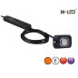 Blitzleuchte - M-Led - HideAway - 2.2" - 5.5cm - Klar - 23 Blitzmuster - Amber - R65 - 12V-24V Blitzleuchte - M-Led - HideAway - 2.2" - 5.5cm - Klar - 23 Blitzmuster - Amber - R65 - 12V-24V