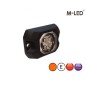 Warning light - M-Led - HideAway - 2.2" - 5.5cm - Clear - 23 flash patterns - Amber - R65 - 12V-24V Warning light - M-Led - HideAway - 2.2" - 5.5cm - Clear - 23 flash patterns - Amber - R65 - 12V-24V